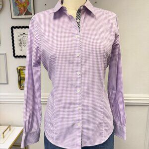 Brooks Brothers 346 Womens Cotton Shirt Size 10 Preppy Classic Elegant Old Money